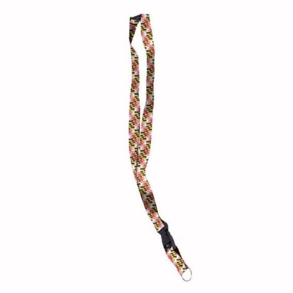Maryland Flag Keyring and ID Lanyard - NEW Fast Ship